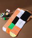 Chaussettes sushi roulées comme des nigiri et makis