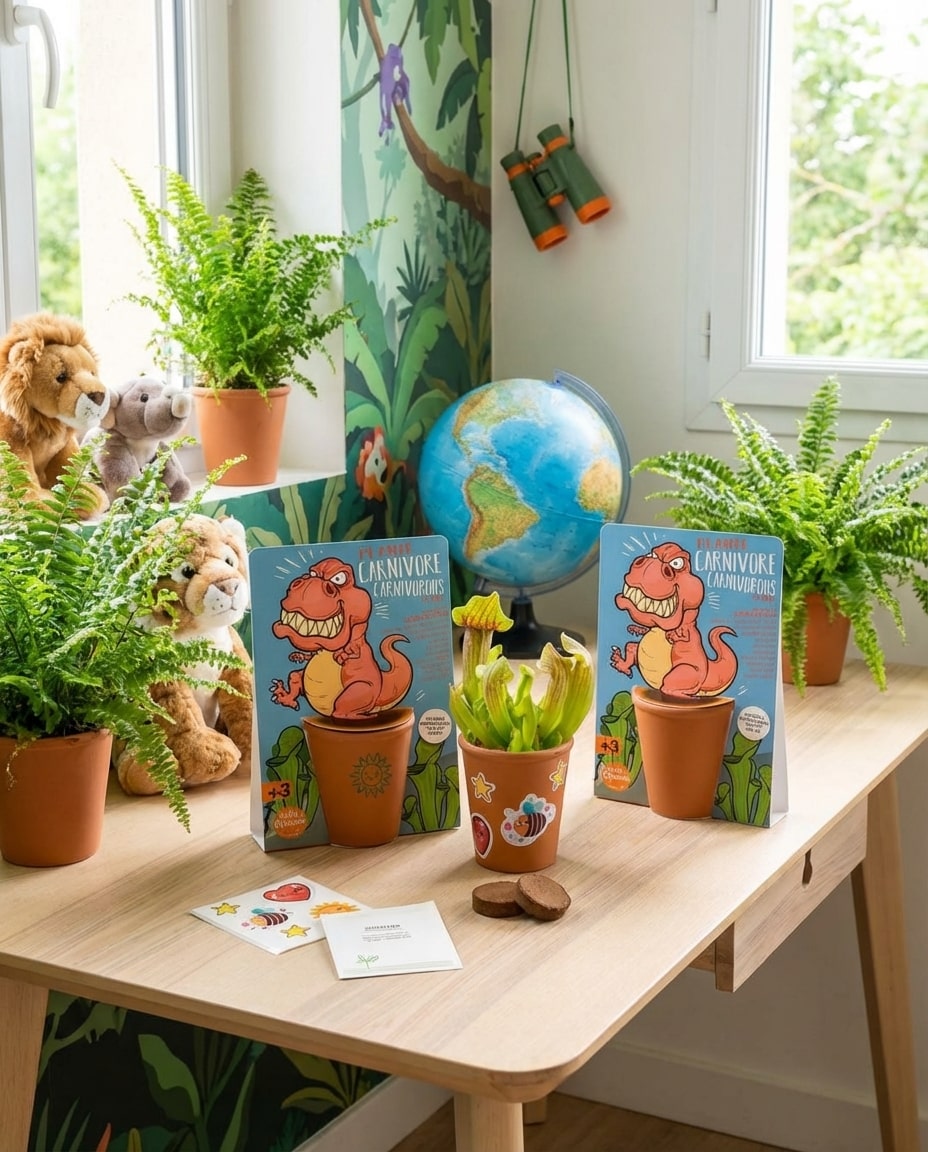 Mode d’emploi kit plante carnivore – instructions enfants