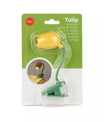 Lampe de lecture tulipe jaune, idée cadeau originale pour lecteurs