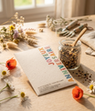 Graines biologiques reproductibles de fleurs des champs dans sachet kraft