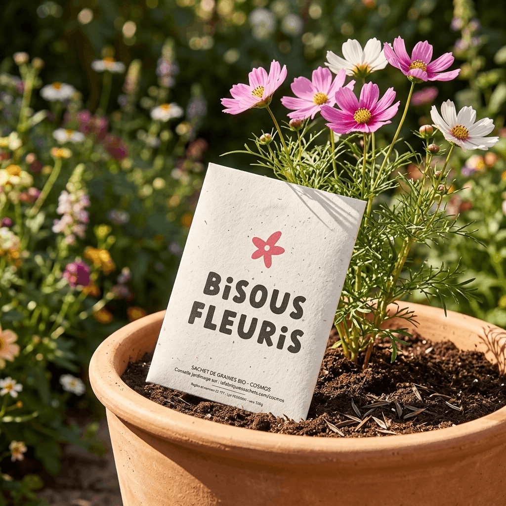 Bisous Fleuris - Sachet de Graines de Cosmos